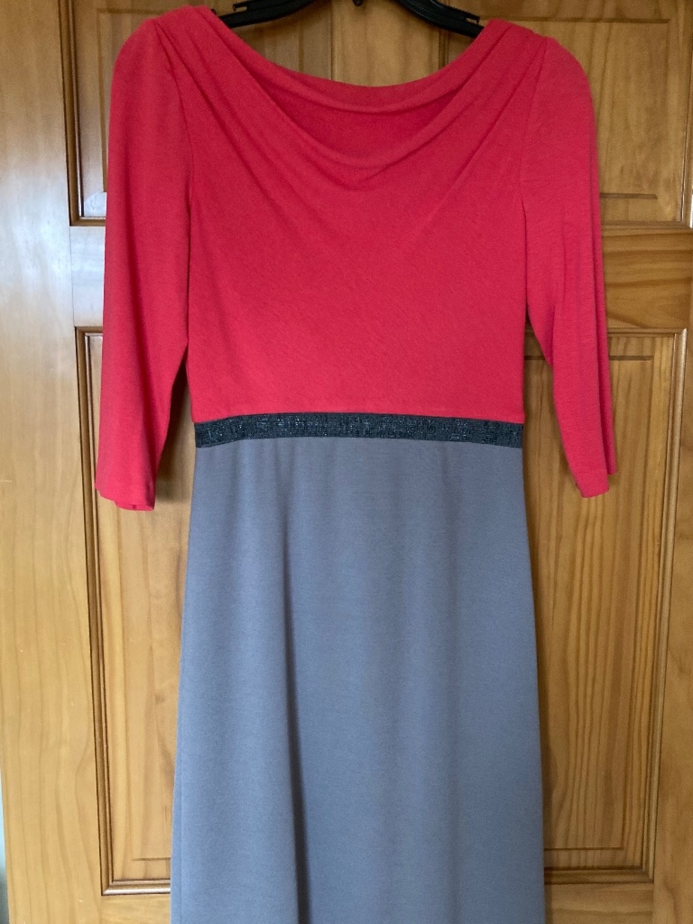 Kay Unger drape neck dress